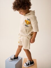 Ecru 100% Cotton Lion King Hoodie and Shorts Set (3mths-7yrs) - Image 2 of 7