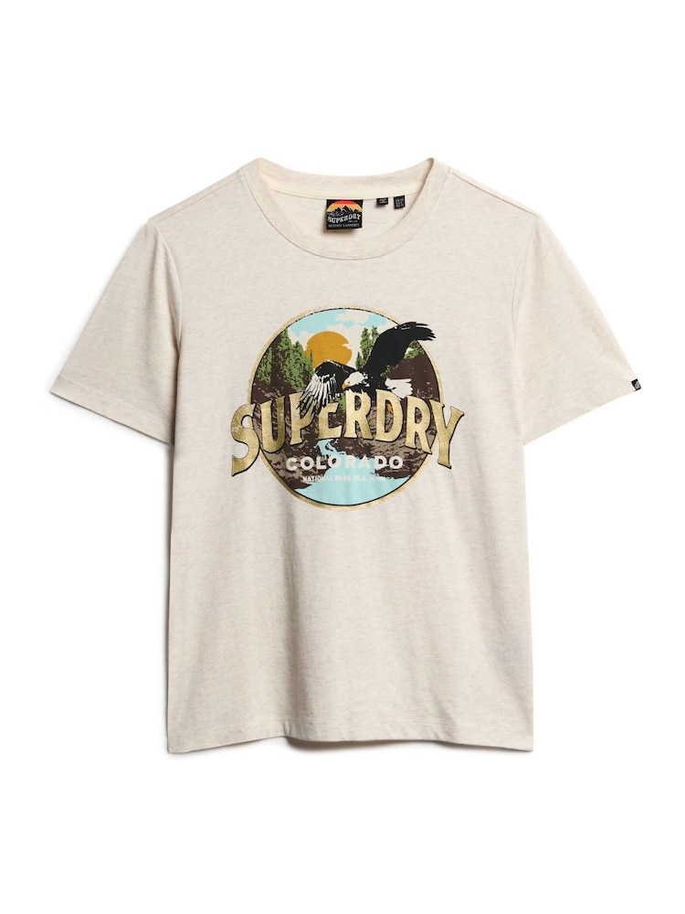 Camiseta Superdry Travel Souvenir Relaxed - Imagem 7 de 7