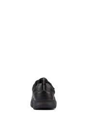 Clarks Black Multi Fit Leather Scooter Speed Kids Shoes - Image 5 of 7