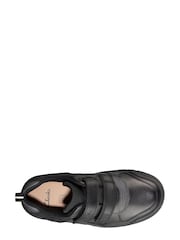 Clarks Black Multi Fit Leather Scooter Speed Kids Shoes - Image 6 of 7