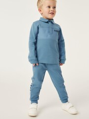 Baker by Ted Baker (0-4yrs) Blue Polo and Jogger Set - Image 1 of 8