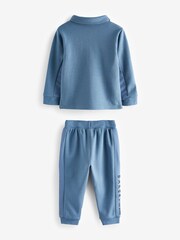 Baker by Ted Baker (0-4yrs) Blue Polo and Jogger Set - Image 7 of 8