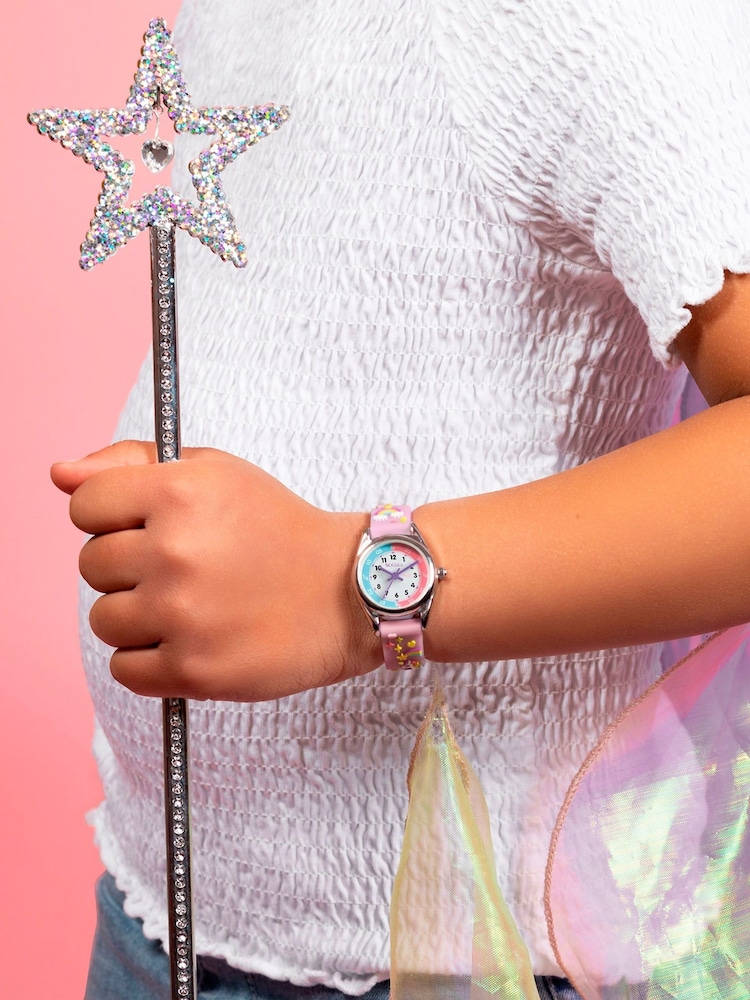 Peers Hardy Girls Purple Tikkers Silicone Strap 3D Unicorn Watch - Image 8 of 8