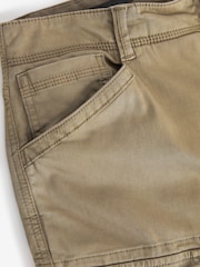 Stone Slim Fit Zip Detail Stretch Cargo Trousers - Image 11 of 14
