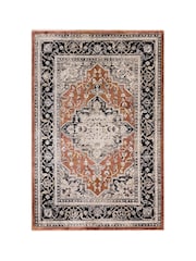 Asiatic Rugs Orange Sovereign Vintage Floral Rug - Image 2 of 4