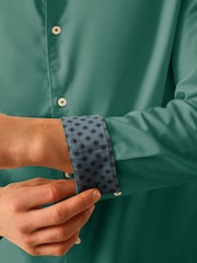 Blue Stretch Oxford Long Sleeve Shirt - Image 7 of 10