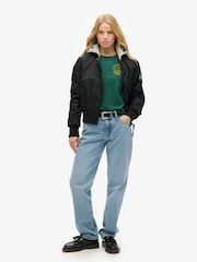 Superdry Green Marl Lo-Fi Outdoor Fitted T-Shirt - Image 3 of 4