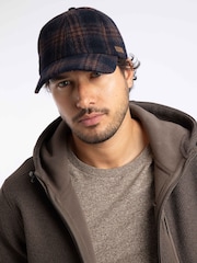Weird Fish Blue Falkirk Flannel Check Cap - Image 2 of 5