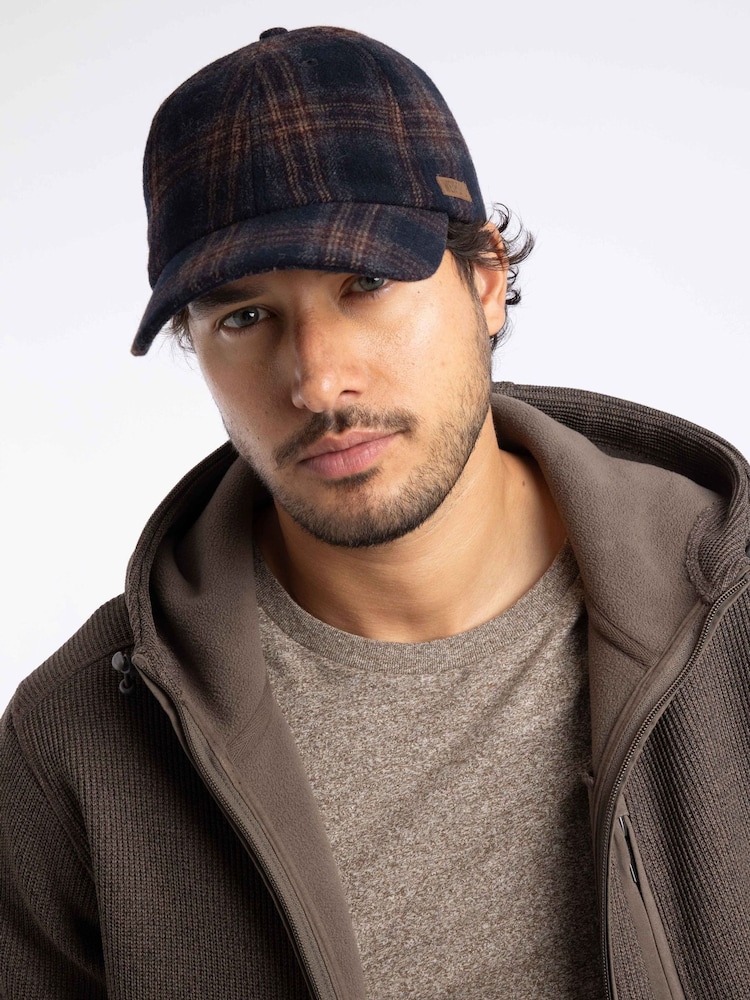 Weird Fish Blue Falkirk Flannel Check Cap - Image 2 of 5 Weird Fish Blue Falkirk Flannel Check Cap - Image 2 of 5