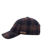 Weird Fish Blue Falkirk Flannel Check Cap - Image 4 of 5