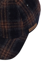 Weird Fish Blue Falkirk Flannel Check Cap - Image 5 of 5
