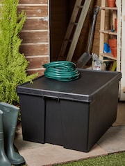 Wham Black 150L Recycled Plastic Storage Box and Lid - Image 1 of 5