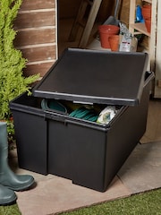 Wham Black 150L Recycled Plastic Storage Box and Lid - Image 2 of 5
