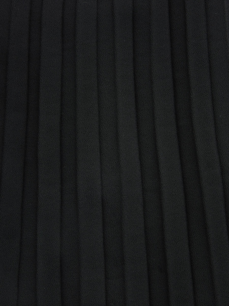 Black Midi Pleated Skirt - Image 6 of 6