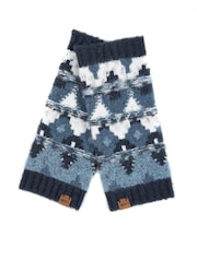 Weird Fish Blue Shutt Fair Isle Wristwarmer - Image 2 of 3