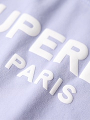 Superdry Dull Purple Sport Luxe Graphic Fitted T-Shirt - Image 5 of 5