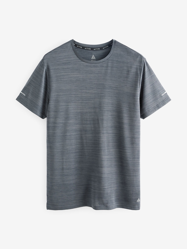 Schiefergrau - Aktives Mesh-Trainings-T-Shirt - Bild 1 von 5 Schiefergrau - Aktives Mesh-Trainings-T-Shirt - Bild 1 von 5