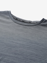 Slate Grey Short Sleeve Tee Active Mesh Training T-Shirt - Image 5 of 5