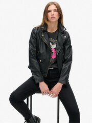 Superdry Bison Black Lo-Fi Punk Poster Relaxed 100% Cotton T-Shirt - Image 4 of 8