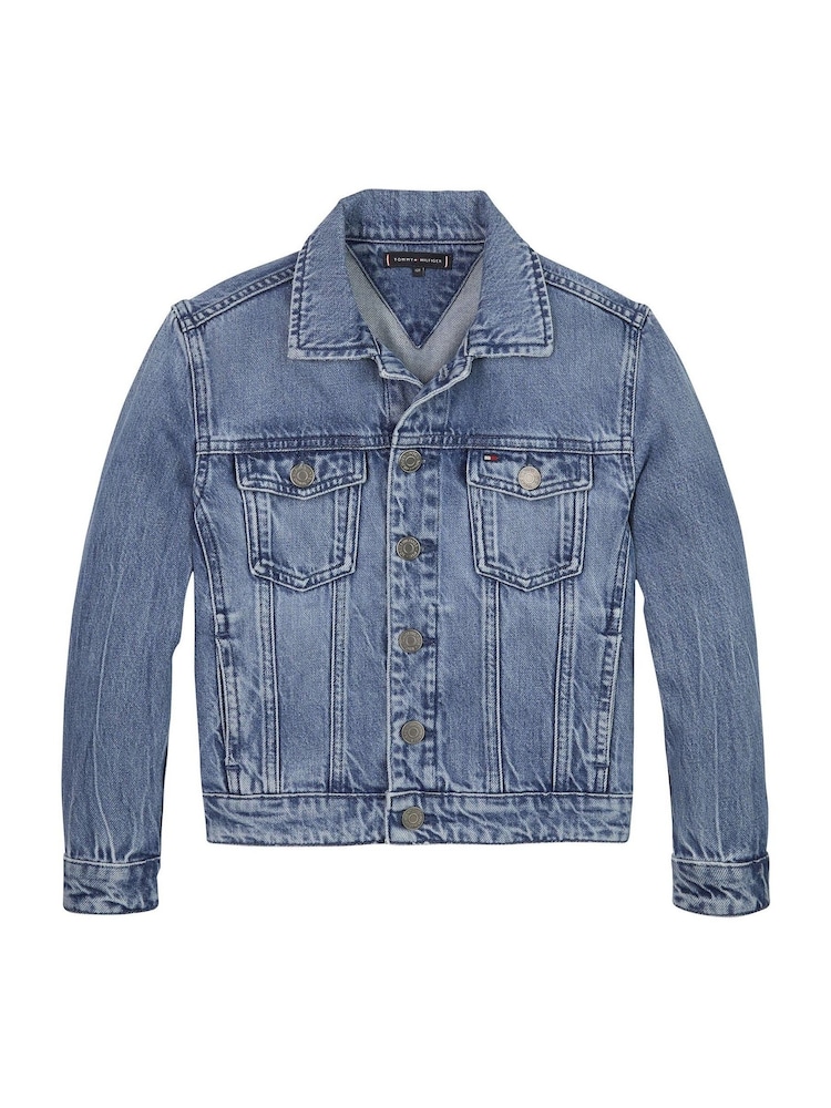 Tommy Hilfiger Blue Oversized Denim Jacket - Image 1 of 3