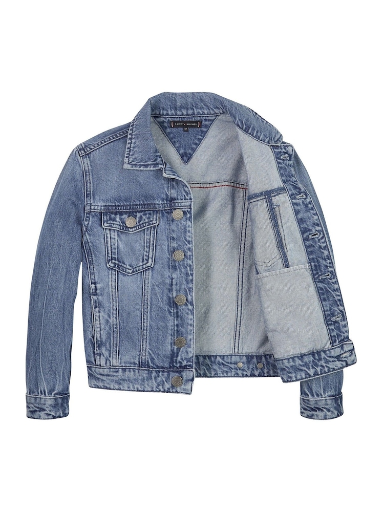 Tommy Hilfiger Blue Oversized Denim Jacket - Image 3 of 3