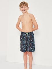 Harry Bear Blue Boys Gaming Swim Shorts - Image 2 of 4