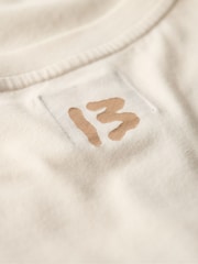 Superdry Cream 100% Cotton Tattoo Script Relaxed T-Shirt - Image 7 of 7