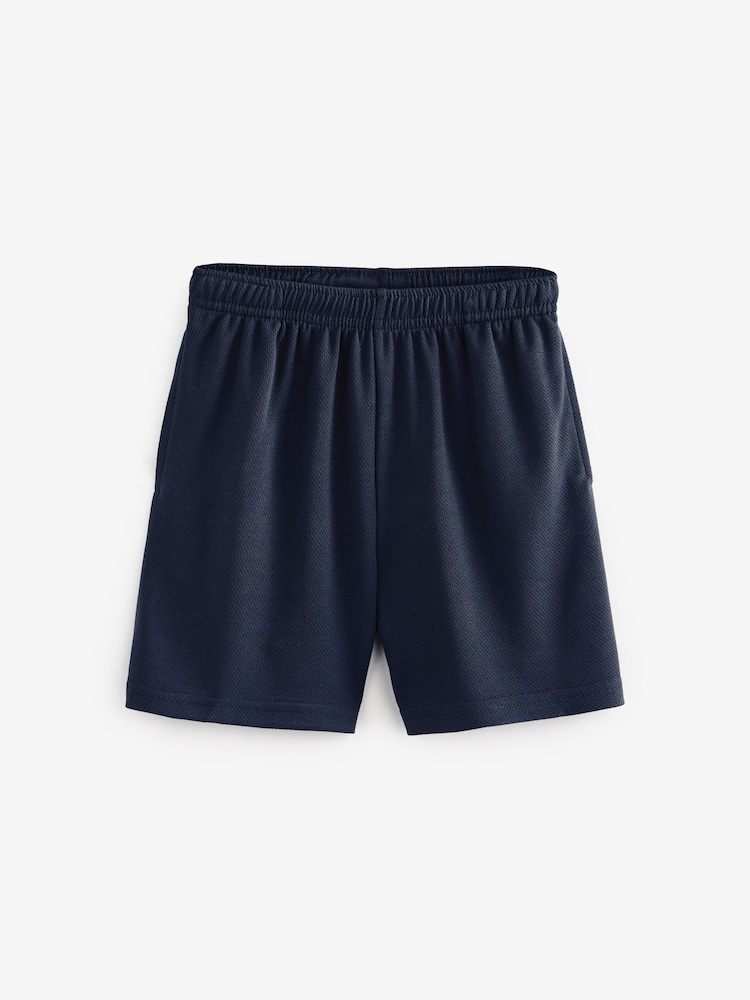 Navy Blue Single Sports Shorts (3-16yrs) - Image 1 of 6