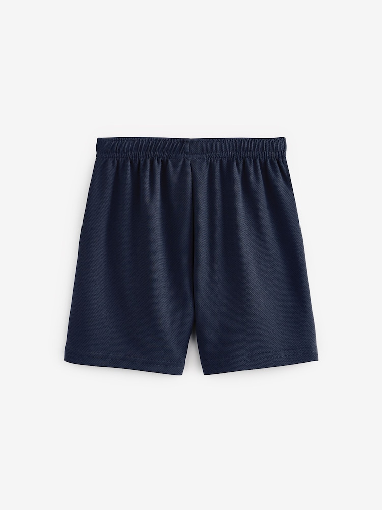 Navy Blue Single Sports Shorts (3-16yrs) - Image 2 of 6