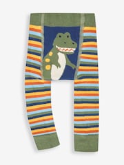 JoJo Maman Bébé Indigo Blue TRex Extra Thick Leggings - Image 1 of 2