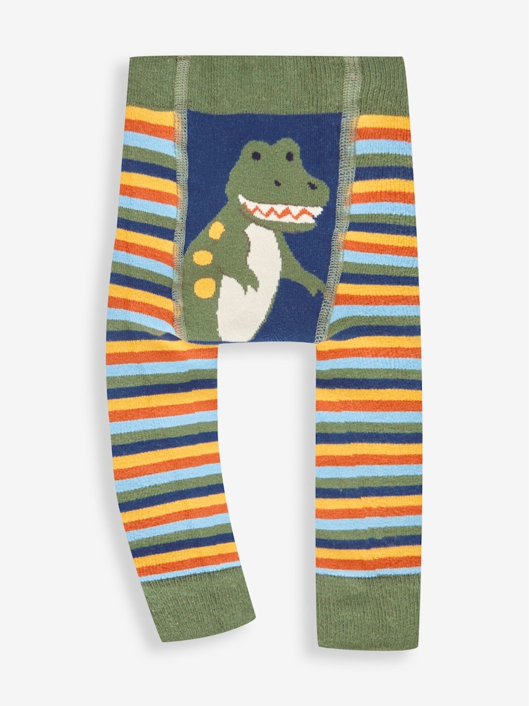 JoJo Maman Bébé Indigo Blue TRex Extra Thick Leggings - Image 1 of 2