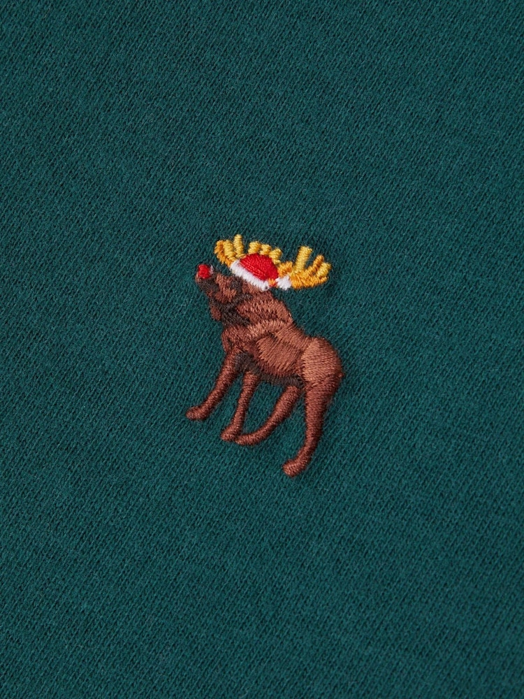 Abercrombie & Fitch Green Moose Logo T-Shirt - Image 4 of 4