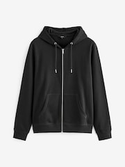 Black Zip Through Hoodie - Image 6 of 8