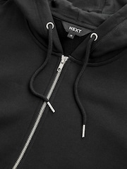 Black Zip Through Hoodie - Image 7 of 8