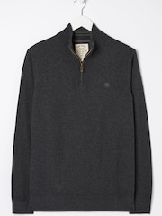 FatFace Grey Braunton Half Zip Jumper - Image 4 of 4