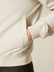 Ecru Shower Resistant Bomber Jacket - Image 5 of 10