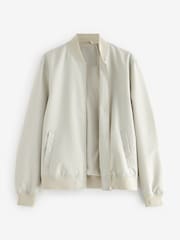 Ecru Shower Resistant Bomber Jacket - Image 7 of 10