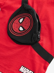 Red Marvel Spider-Man Short Sleeve 100% Cotton Bumbag T-Shirt (3mths-8yrs) - Image 3 of 3
