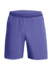 Under Armour Blue Launch 7" Shorts - Image 6 of 7