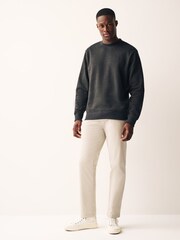 Charcoal Grey Regular Fit Crew Sweatshirt - Image 2 of 7