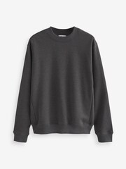 Charcoal Grey Regular Fit Crew Sweatshirt - Image 5 of 7