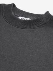 Charcoal Grey Regular Fit Crew Sweatshirt - Image 6 of 7