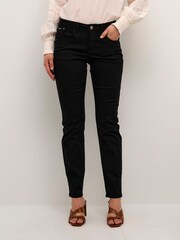 Cream Lotte Slim Fit Regular Waist Black Jeans - Image 1 of 7