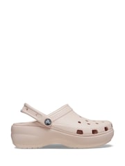 Crocs Light Pink Classic Platform Clogs - Image 1 of 11