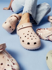 Crocs Light Pink Classic Platform Clogs - Image 2 of 11