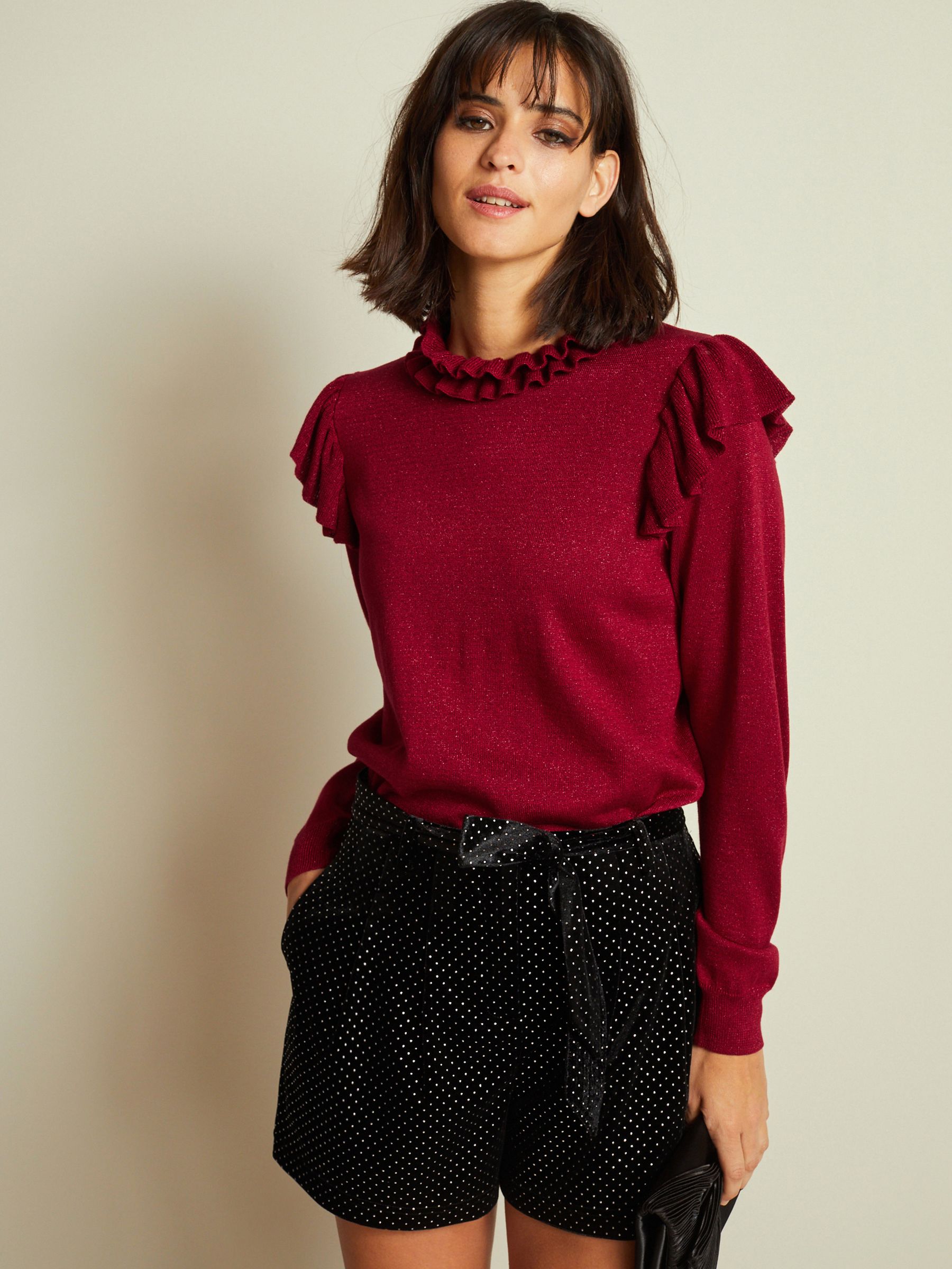 Red sparkle jumper on sale