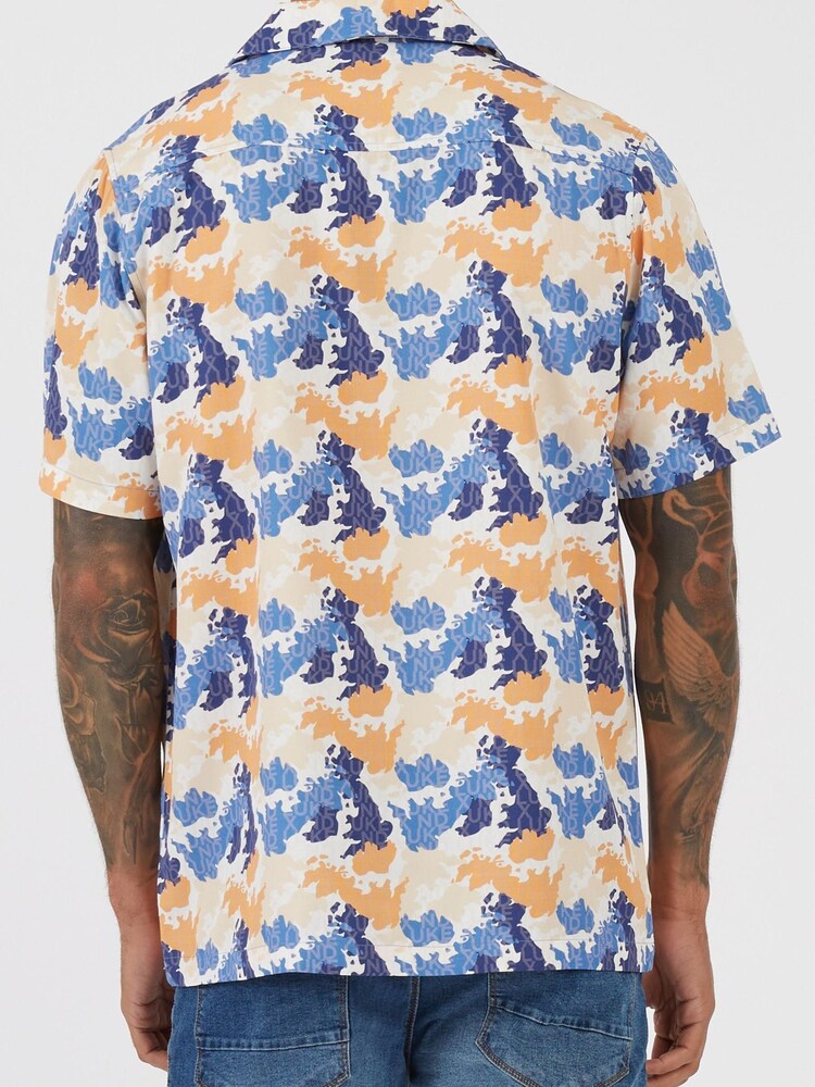 Luke 1977 X Nathan Dawe Natural MAMBA Apricot Camo 100% Cotton Shirt - Image 2 of 7