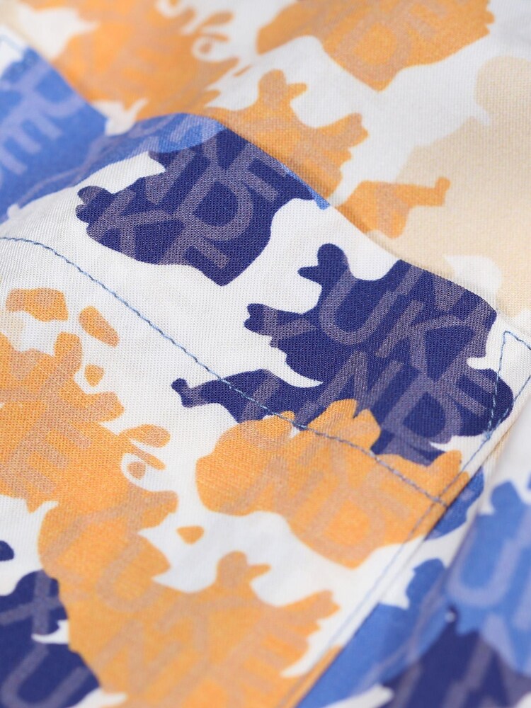 Luke 1977 X Nathan Dawe Natural MAMBA Apricot Camo 100% Cotton Shirt - Image 7 of 7