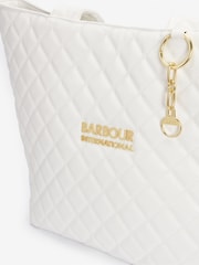 Barbour® International Battersea Quilted Logo Tote Bag - Image 11 of 13