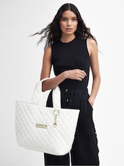 Barbour® International Battersea Quilted Logo Tote Bag - Image 5 of 13